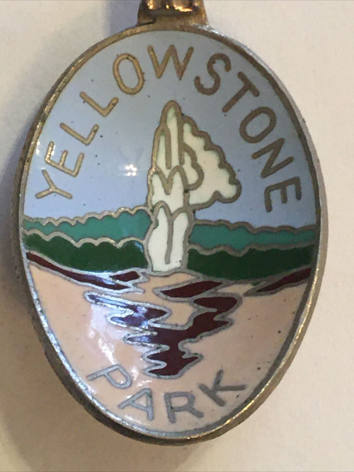 Under blast sales Vintage Ranking TOP19 Souvenir Spoon US Yellowstone Collectible Park