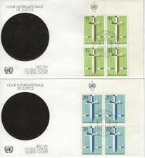 NATIONS UNIES - New York Yvert n° 306/307 FDC - Bloc de 4