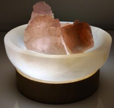 Selenite Charging Bowl Gift Present  Spiritual Cleanse Crystal Base light Chakra