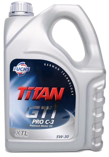 2x FUCHS TITAN GT1 Pro C-3 5W-30 Motoröl 4 Liter VW Longlife 3 04 BMW MB 229.51