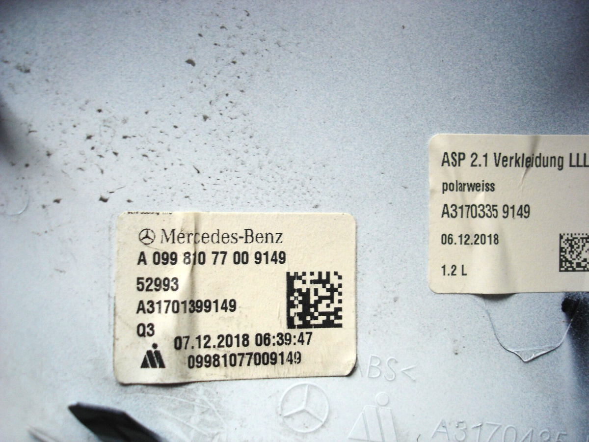 Mercedes Benz A 0998107700 Color Code(9149) Door Mirror Housing