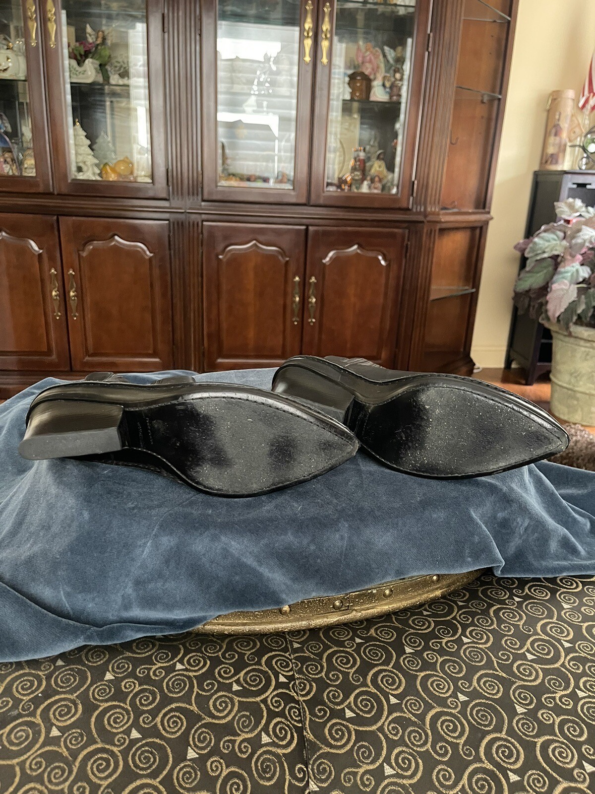 Tory Burch Lila Leather Pointed Toe Heeled Ankle Boots Black 11 M Shoes Bootie thumbnail 8