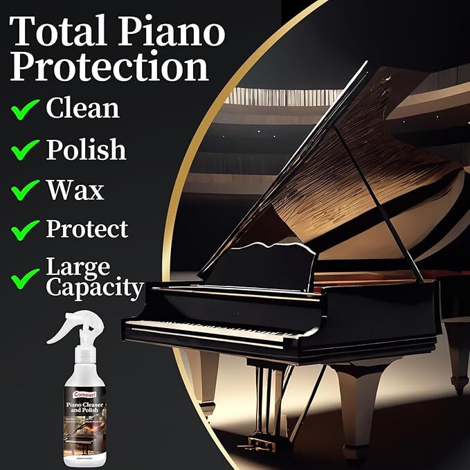 Piano Cleaner Polish Clean Wax Protect Glossy Remove Fingerprints Stains