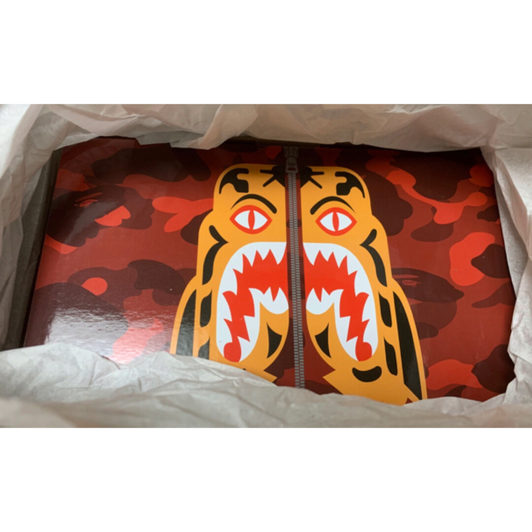 A BATHING APE BE@RBRICK BAPE(R) CAMO TIGER 100% 400% set Red