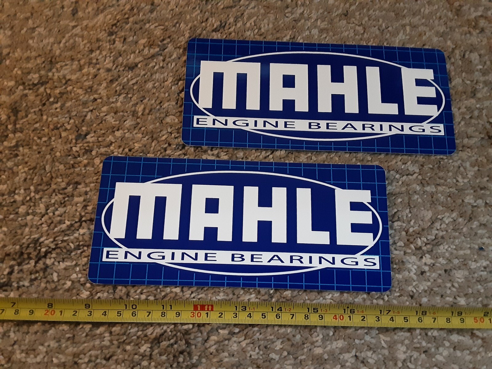 Sticker Bearing Lot of 2 MAHLE Engine Bearings Racing Decals Stickers Nascar NHRA ...