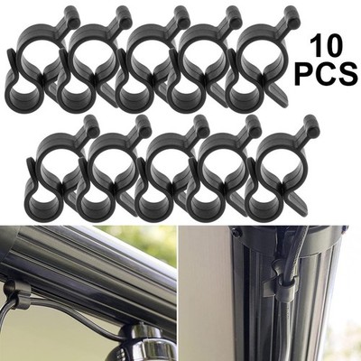 10Pcs Camping Awning Hooks Clips RV Tent Hangers Light Hanger For Caravan Camper