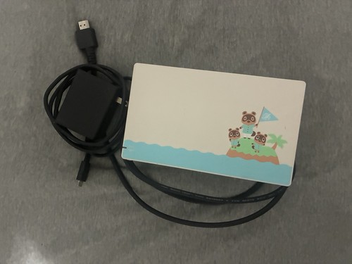 Original Nintendo Switch Dock Animal Crossing HAC-007 w/ HDMI & Power Cord