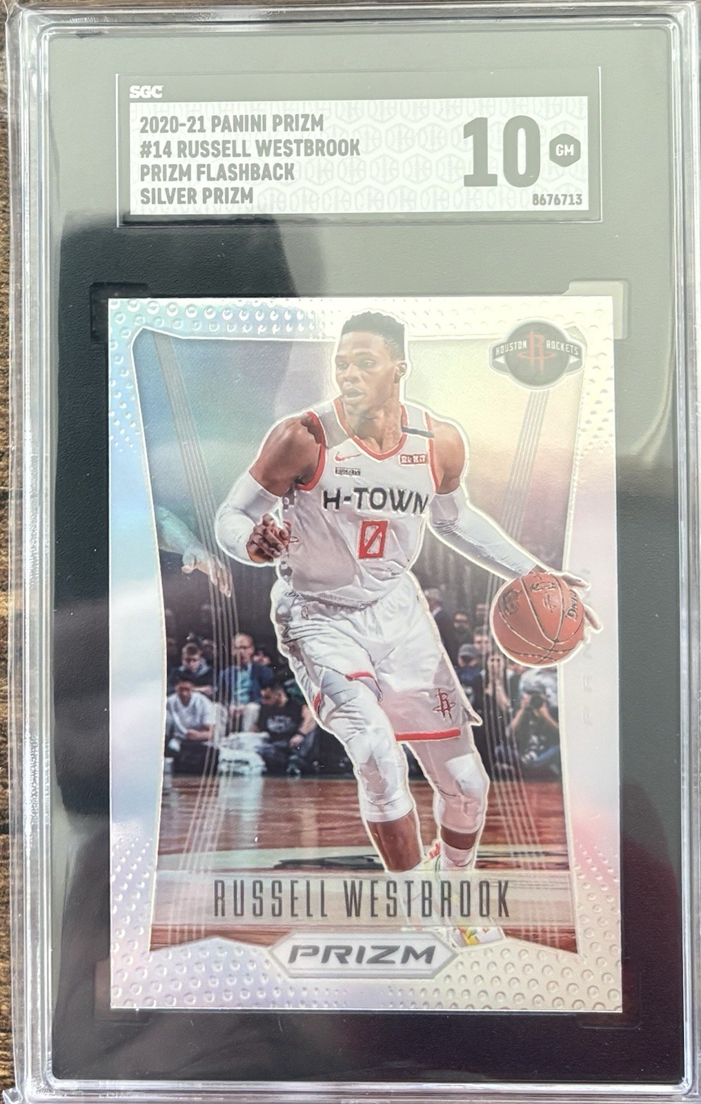 2020-21 Panini Prizm Flashback Russell Westbrook #14 Silver Prizm GRADED PSA 10!