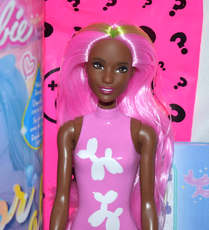 NEW & OPEN! MATTEL 2024 BARBIE COLOR BALLOON ANIMAL SERIES w/ PINK HAIR #JFV58