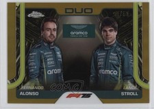 2025 Topps Chrome Formula 1 F1 Duos Gold Refractor /50 Fernando Alonso #168 0z95