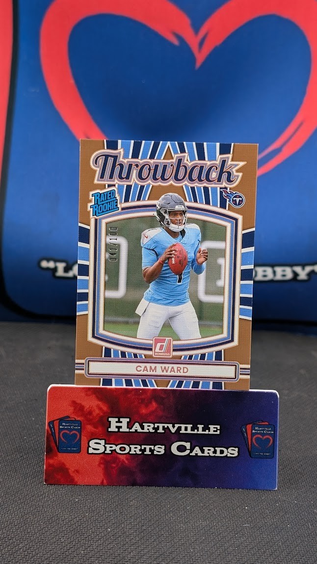 2025 Panini Donruss - Cam Ward Throwback Rated Rookie /100 Titans (RC)