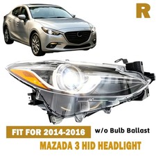 Fit 2014 2015 2016 Mazda 3 Passenger Right Hidxenon Headlight Assembly No Bulb