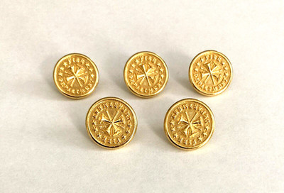 5 Deputy Chief Fire Department Firefighter 4 Bugles Uniform 5/8'' Buttons Brass