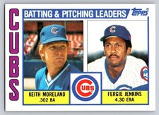 1984 Topps - Cubs Team Checklist - Keith Moreland, Fergie Jenkins #456