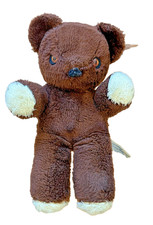 Knickerbocker Vintage Brown Teddy Bear Stuffed Animal Small 1950s