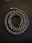 Vintage Peacock Pearl Braided 585/14k Yellow Gold Necklace — photo 6