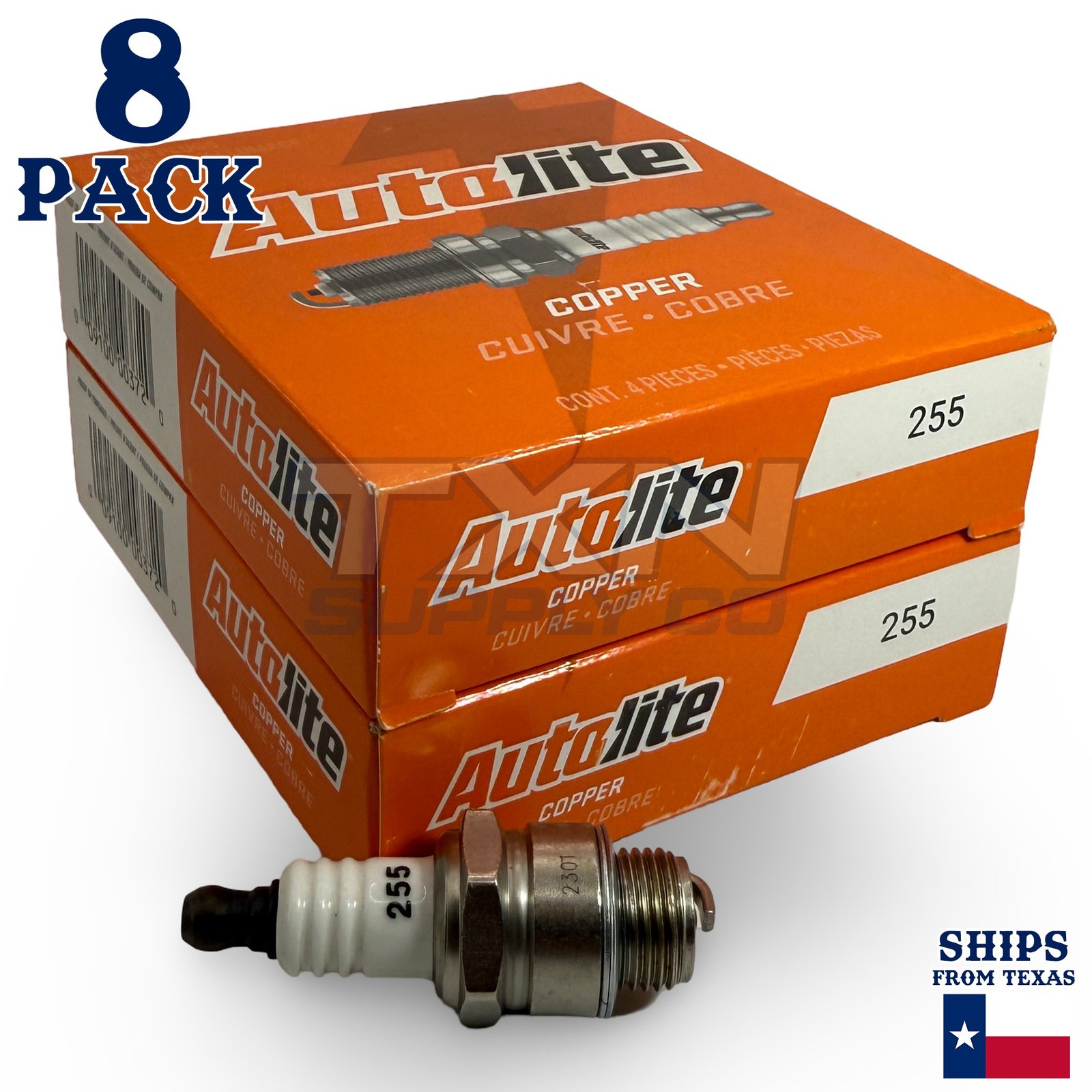 Autolite 255 Copper Core Spark Plugs - 8 Pack