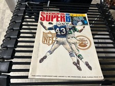 orig. 1969 new york jets v. baltimore colts SUPER BOWL III PROGRAM & TICKET STUB
