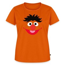 Sesamstraße Ernie Gesicht Kostüm Karneval Frauen Premium Bio T-Shirt