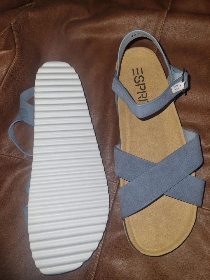 Esprit Gr.42 Damen Sandalen Sandaletten Slipper Grau  neu - Bild 3 von 4