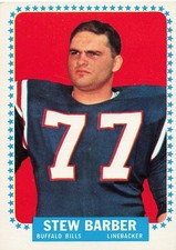STEVE BARBER 1964 TOPPS FOOTBALL #23