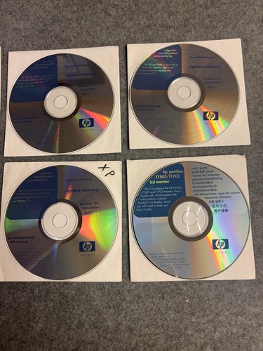 RZADKI ZESTAW PŁYT ODZYSKIWANIA HP Pavilion XP Home Edition (2001) – 8-płytowy - Zdjęcie 3 z 5