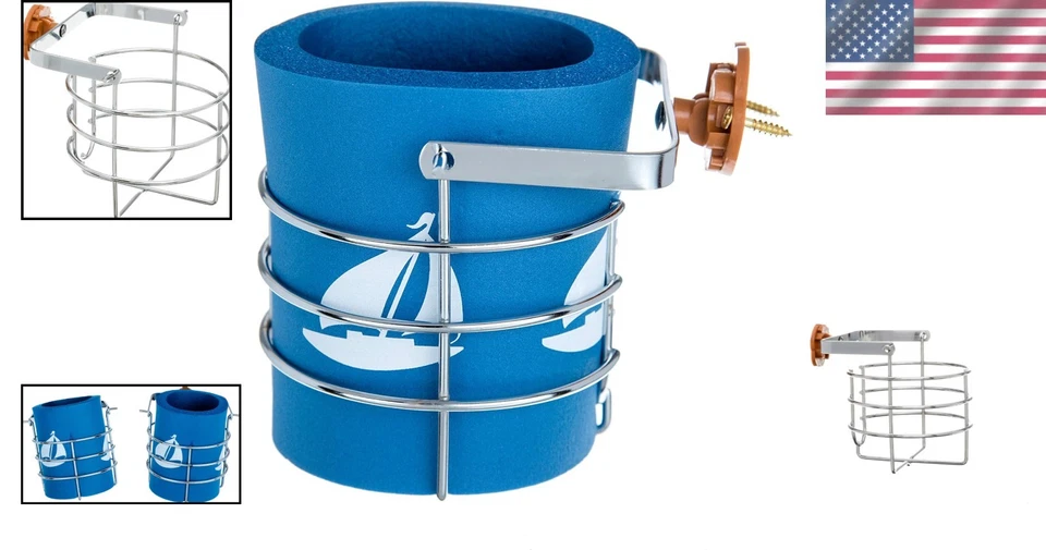 Portavasos Cardán Cromado - Portavasos Aislado para Vehículos Foto 2 de 4