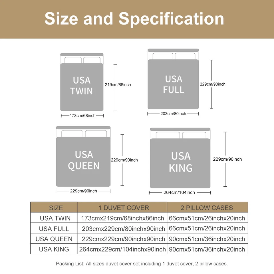 3PCS Queen King Size Duvet Cover Set Indian Native Theme Wolf Soft Bedding Set - Image 2 of 4