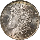 1885-O Morgan Silver Dollar OGH PCGS MS63 - Toning