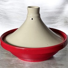 SAINSBURYS CERAMIC TAGINE  0.9L WITH LID  Gas & Electric Hob Safe