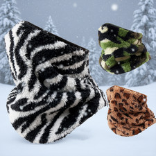 Winter Fleece Neck Warmer Gaiter Windproof Ski Face Mask Cover for Men Women