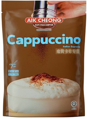 AIK CHEONG Cappuccino Italiano Supremo | 3-in-1 Instant Coffee Mix | 12ct 480g