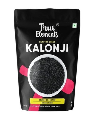 True Elements Kalonji Samen 100g für Haarwachstum 100% natürliche Kala Jeera
