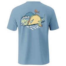 Mens Fishing Shirts Short Sleeve UPF 50 T-Shirt UV Sun Protection SPF Tee Qu...