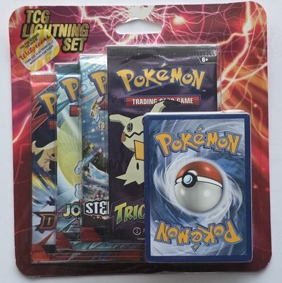   Pokemon TCG Lightning Set 4 Packs + 1 Bonus Card! Brand New/Sealed!