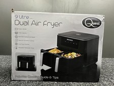 Quest 9L Dual Basket Air Fryer, 9 Litre Capacity, Open Never Used, 11 Functions