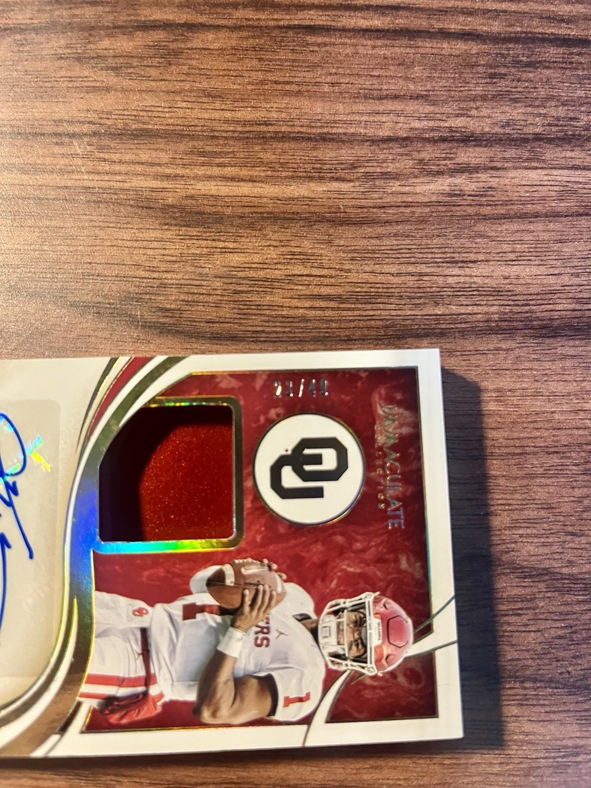 KYLER MURRAY 2020 PANINI IMMACULATE AUTOGRAPH AUTO HELMET CARD #23/49 Vikings view 3
