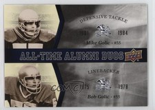 2013 University of Notre Dame All-Time Alumni Duos Mike Golic Bob #ATAD-GG 1kc4