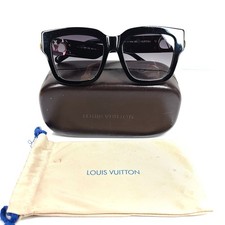 Louis Vuitton Women's LV Link PM Square Sunglasses Z1566 54x18 145 Black