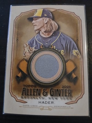 2021 Topps Allen & Ginter's - Full Size Relics B Josh Hader #AGA-JH (MEM)