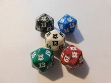 Magic the Gathering Zendikar Rising set of 5 Spindown D20 dice
