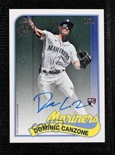 2024 Series 1 1989 Topps Baseball Dominic Canzone #89BA-DCA Auto 14lm
