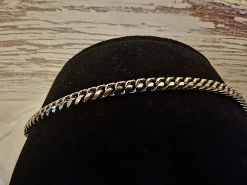 Pulsera Miami Cuban 7,5 pulgadas-5mm-13 gramos rodio negro sobre 925 Foto 4 de 4