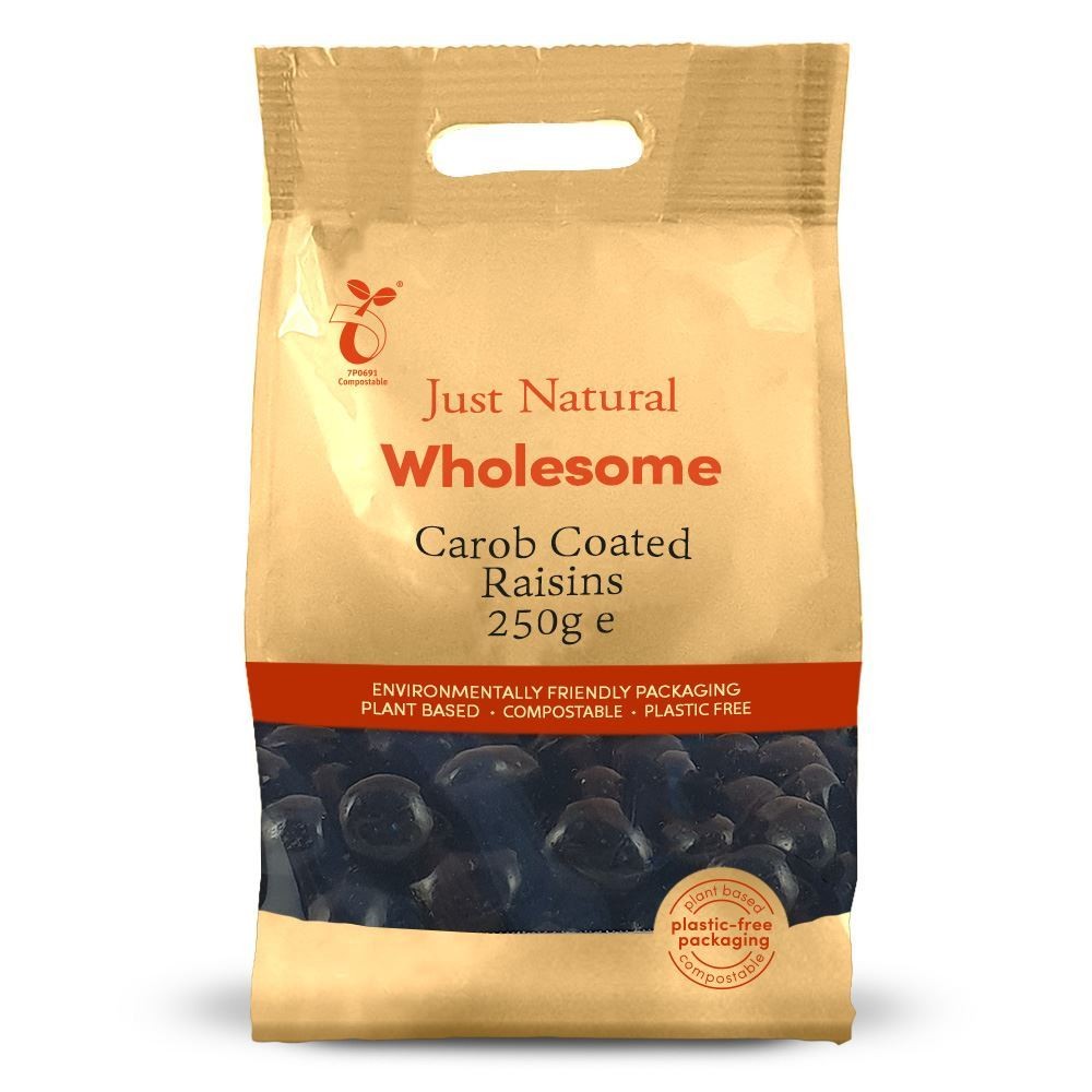 Just Natural Wholesome Carob Coated Raisins 250g - 2 Pack