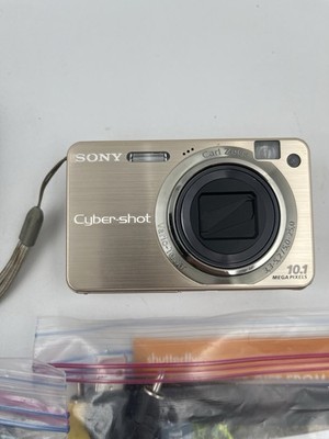 Sony Cyber-shot DSC-W170 10.1MP Digital Camera - Gold (with MS Pro