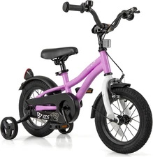 Kids Bike, 12 14 16 18 Inches Sporty Bicycle with Training Wheels, Adjustable Se