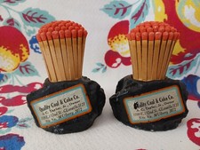 Publicidad De Colección "Quality Coal & Coke Co" Cleveland, Portafósforos con Juego de Coincidencias/2