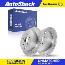 Rear Drilled Slotted Brake Rotors for Subaru Outback Forester Impreza 2.5L