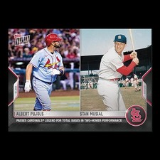 Albert Pujols & Stan Musial - 2022 MLB Topps Now Card 750 - Print Run: 1940