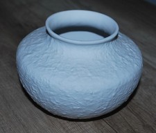 runde weiße Vase Bisquit Porzellan Höhe 11 cm Kaiser Porzellan Blumenvase